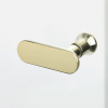 NEW TRENDY Kabina prysznicowa New Soleo Light Gold 80x80, pięciokątna, drzwi pojedyncze  K-1663